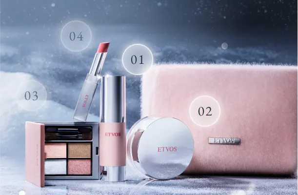 エトヴォスETVOS2024 ホリデーコフレ　新品未開封　ブラシ付き 2024年クリスマスコフレ】エトヴォス：人気下地を含む限定セット