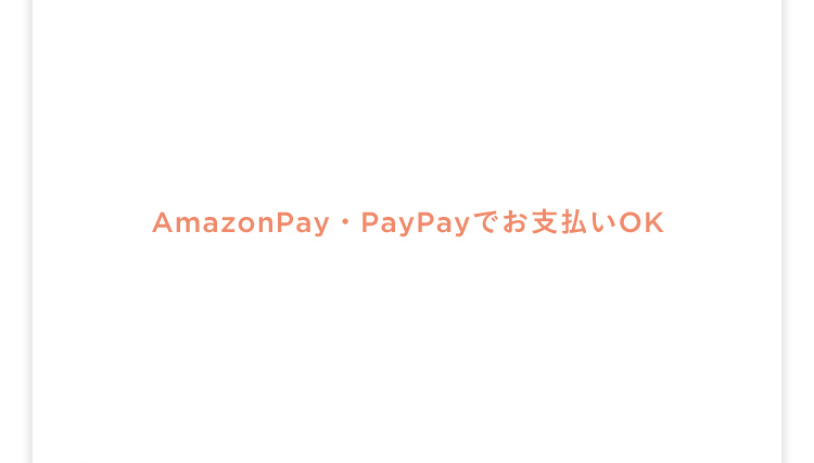 AmazonPay・PayPayでお支払いOK