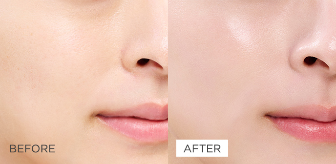 ラベンダーベージュ  before-after