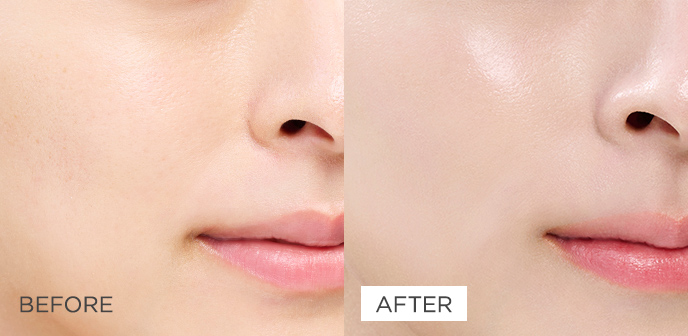 ポーセリンベージュ  before-after